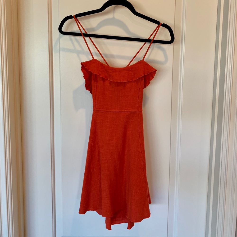 Red free people dress